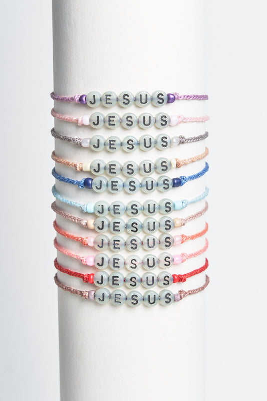 Handmade Bracelet - "Jesus" - Affirmation Quotes