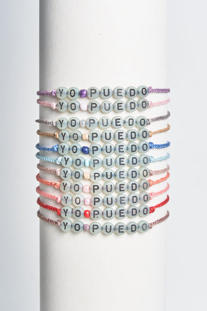 Handmade Bracelet - "Yo puedo" - Affirmation Quotes