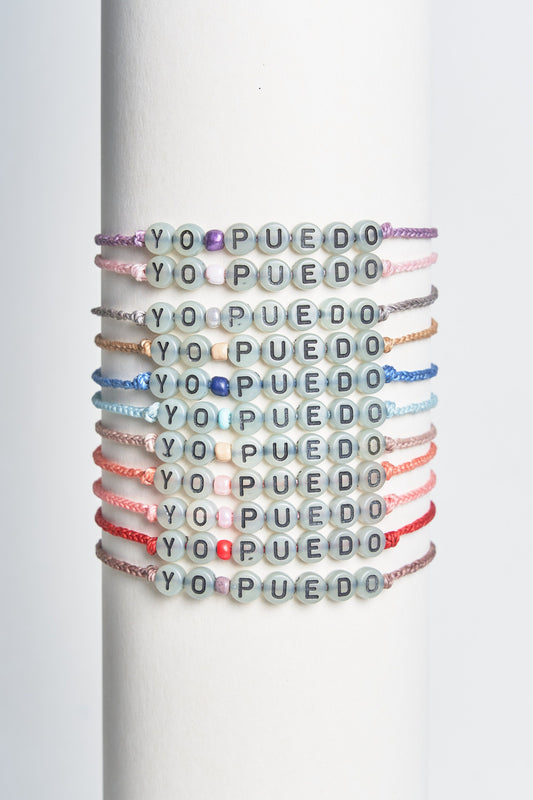 Handmade Bracelet - "Yo puedo" - Affirmation Quotes